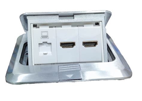 electrical floor box with hdmi|HDMI floor outlet.